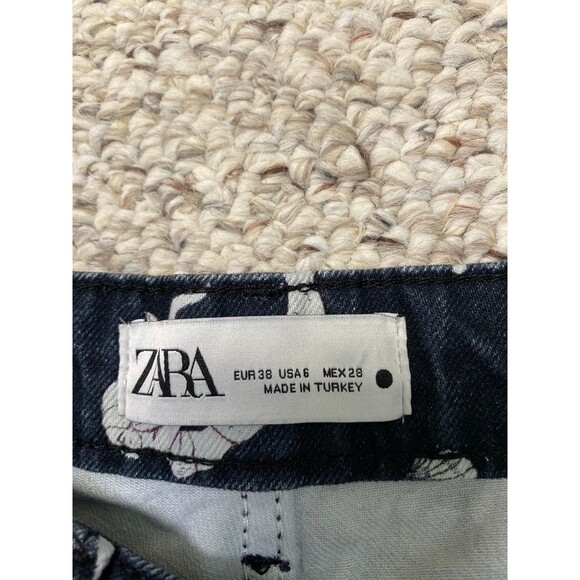 6 Zara High-Rise The Trevor Full Length Straight Leg Mermaid Seashell - Picture 8 of 8